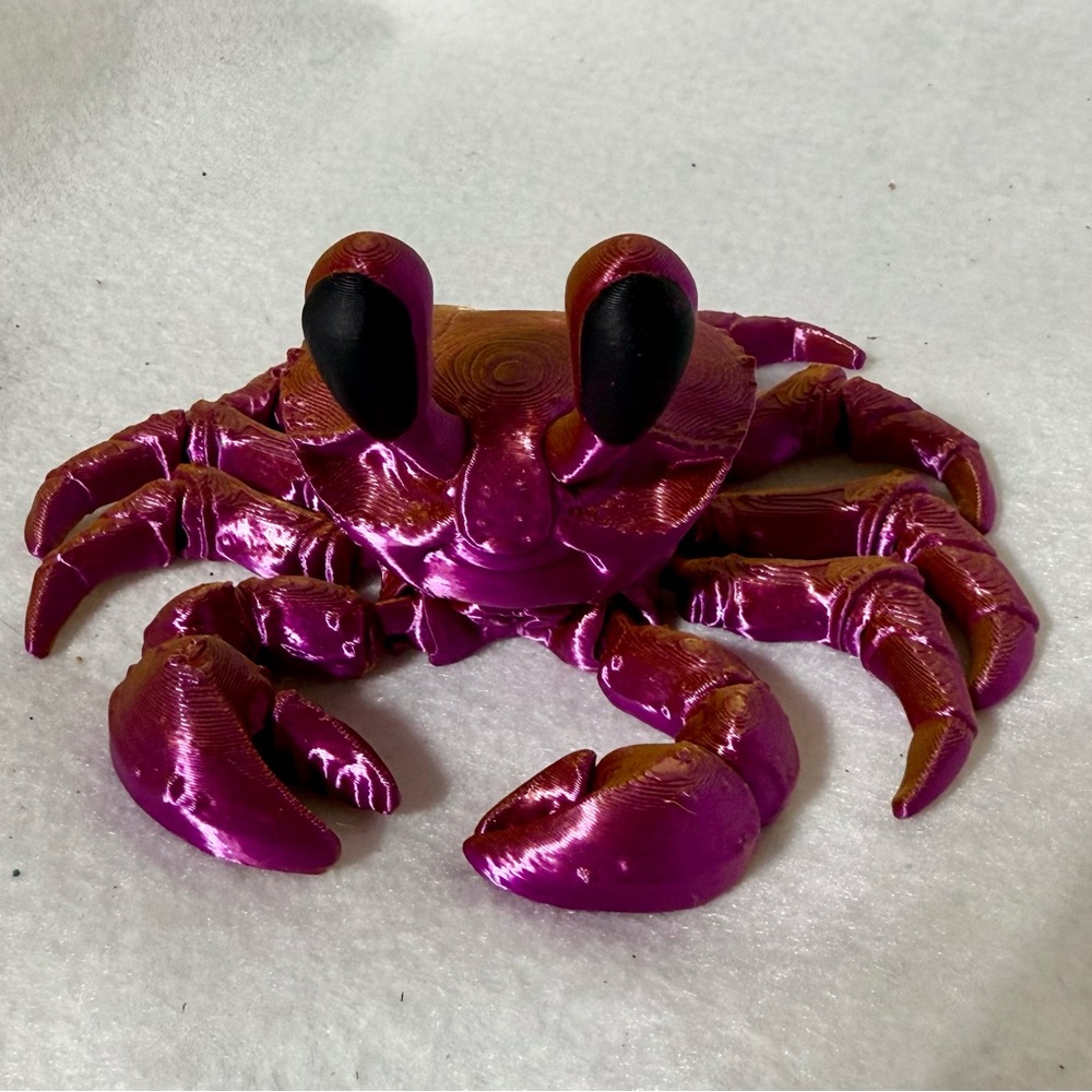 3D-Printed Articulated Crab Toy